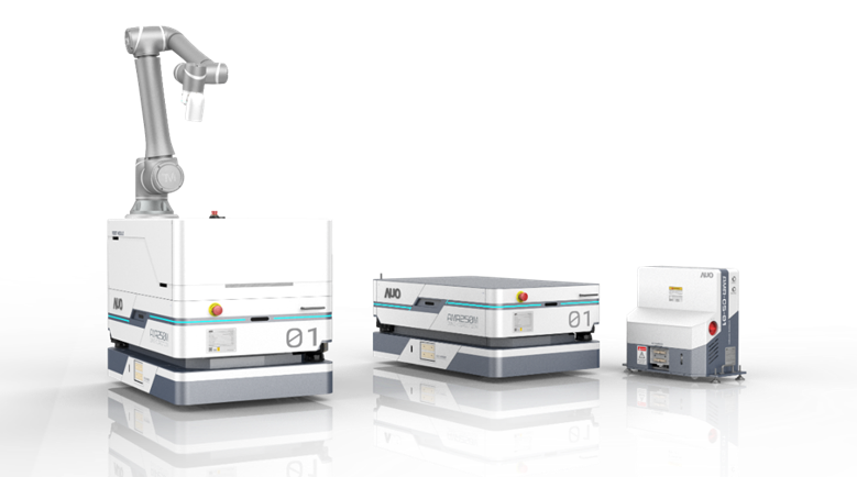 红蓝數位開發的自主式移動機器人（AMR250M），搭配全向輪並結合AI演算法、2D LiDAR、3D攝影機等技術，協助客戶實現產線全自動化